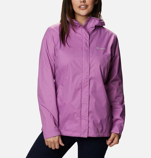 Columbia Arcadia II Rain Jacket Pink For Women's NZ30671 New Zealand